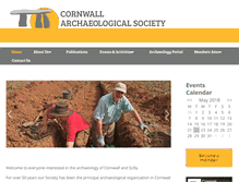 Tablet Screenshot of cornisharchaeology.org.uk
